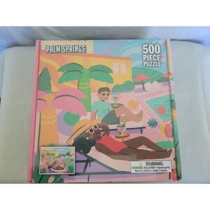 Palm Springs Puzzle 500 Pieces De Bored Puzzle, Factory Sealed
